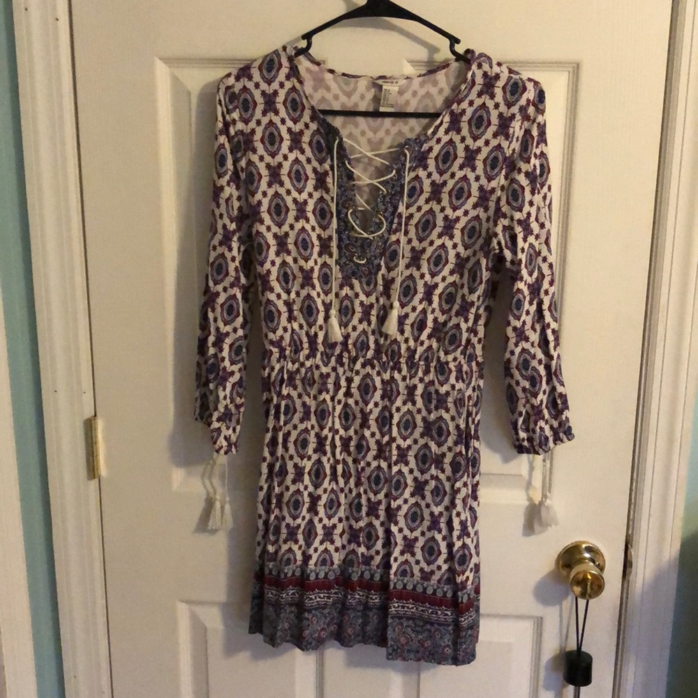 Quater sleeve dress
